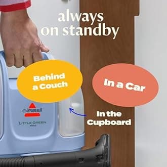 BISSELL Little Green Mini Portable Carpet and Upholstery Deep Cleaner, Car/Auto Detailer, with HydroRinse Self-Cleaning Tool and 4" Tough Stain Tool, Limited Edition Color Lake, 4075F