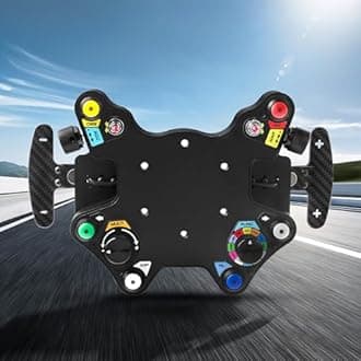 CNC Aluminum USB Racing Steering Wheel HUB Sim Racing Steering Wheel Switch Button Plate Center Control Box Compatible with Logitech G29 G27 T300RS/GT T500 th8a