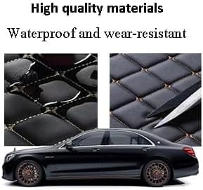 Custom car Floor mat is Compatible for Mercedes-Benz，to All Models for Benz (2000-2025) C260/C200/S500/ A260/ B200，Luxurious ‌All-Weather car Floor MATS. (Blue & White)
