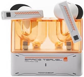 Moondrop Space Travel 2 HiFi Noise-Canceling TWS Wireless Earphone Bluetooth 6.0 ANC Low-Latency Game Mode SBC/AAC (White)