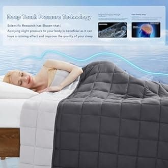 Topcee Weighted Blanket (20lbs 80"x87" King Size) Soft Cooling Heavy Blanket Sleeping, Apply to 190-210 lbs Body, Thick Breathable Blanket with Glass Bead, Easy Care