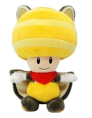 Super Mario Yellow Toad Squirrel Plush Doll 8"