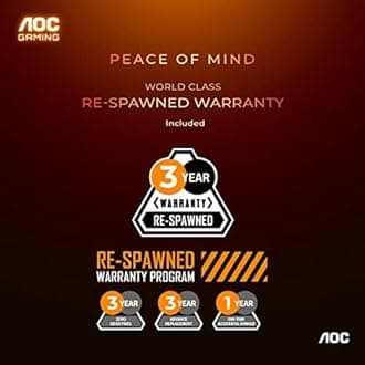 AOC CQ32G2S 32" Curved Frameless Gaming Monitor 2K QHD, 1500R Curved VA, 1ms, 165Hz, FreeSync, Height adjustable, 3-Year Zero Dead Pixel Guarantee,Black