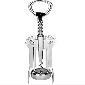 DHULI 2 Types Stainless Steel Wine Opener, Corkscrews Wine Cork Remover, Wing...