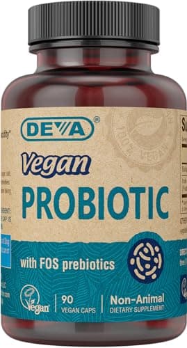 Deva Nutrition Vegan Probiotic Capsules, 90 Count