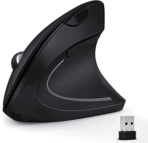 Bluetooth+2.4G Wireless Mouse Ergonomic,Dual Mode Rechargeable Vertical Mice with USB Receiver