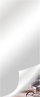 Mirror Wall Stickers Flexible Mirror Sheets Self Adhesive Non Glass Mirror Tiles Mirror Stickers for Home Wall Decor, 50x150cm