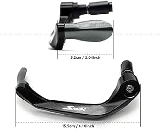 for A┐EROX Force SMAX 155 Fall Protection Device Accessories Universal Motorcycle Scooter 22mm Handlebar End Handguard Bow (Color : Silver, Size : AEROX)