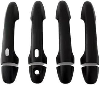 Car Exterior Door Handles for HILUX REVO Rocco, Door Handle Cover Protector Anti-Scratch Outside Door Handle,B/Matte Black