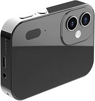 Osmond 4K CCD Digital Camera 64MP Digital Flash Video Camera with Touch Screen 16X Digital Zoom IR Night Vision Camera Black