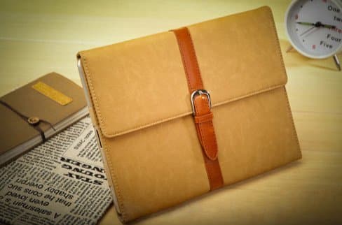 Ipad Air Leather Folding Case (Khaki)