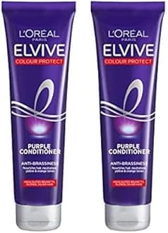 L'Oreal Elvive Colour Protect Purple Conditioner, 150 ml (Pack of 2)