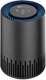 PureMate Small Air Purifier for Home, Bedroom, Quiet Air Cleaner with True HEPA Filter with 4 Speeds and Sleep Mode, Night Light, Odors Dust Mold for Allergens Smokers Pollen Pet Hair