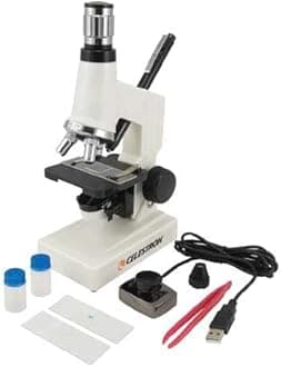 44320 Digital Student Microscope Kit, 40x-600x Magnification, White