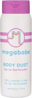 ​​Megababe Sweat Absorbing Body Powder - Body Dust | Hot Weather Essential | with Lavender & Aloe | Talc-Free, All Natural | 6 oz (Pack of 1)