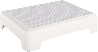 Mobility Step Stool, Non-Slip Step Platform Indoor and Outdoor, Portable Step Riser for Adults & Seniors, Safety Step for Car, Bedside, Office, Shower, Stairs(White)