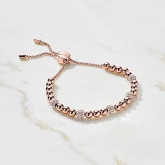 Michael Kors "Blush Rush" Bead Bangle Bracelet, Stainless Steel