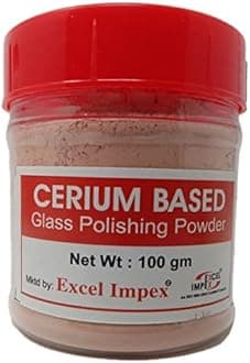 Excel Impex Cerium Oxide Glass Scratch Remover For Windshield And Minor Scratches Up To 20Mn Auto Household Window Cleaning Powder 100 Grams