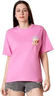 ECOTONIQUE Oversized Graphic Printed Women's Organic Cotton T-Shirt