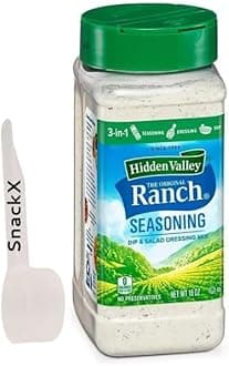 Hidden Valley Original Ranch Salad Dressing and Seasoning Mix (16 oz.) Includes SnackX Measuring Spoon.