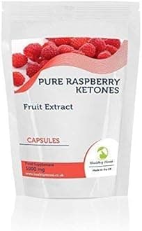 Raspberry Ketones Fruit Extract 1000mg Supplement 60 Capsules Weight Loss and Obesity Increase Lean Body Mass Improve Hair Growth Nutrition Supplements HEALTHY MOOD UK Quality Nutrients