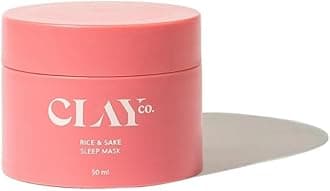 Clayco. Rice & Sake Sleep Mask 50 Ml | Face Mask For Glowing Skin | Night Cream For Glass skin | Japanese Skincare Routine | Sulphate Free & Vegan