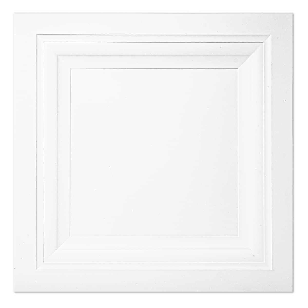 Art3d 12-Pack Square Drop Ceiling Tile 2ft x 2ft in White, PVC Ceiling Panel 24 x 24in. - Compatible with 15/16" Drop Ceiling Grid System