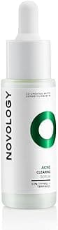 Novology Acne Clearing Serum with Thymol and Terpineol | Face Serum For Acne, Whiteheads, Blackheads | Non-sticky, Non-Irritating, Non-Comedogenic| For Oily, Acne Prone Skin | 28 ML