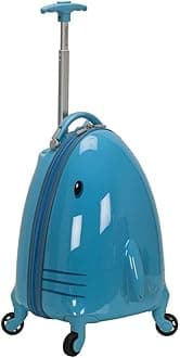 Rockland Jr. Kids' My First Luggage Polycarbonate Hardside Spinner, Shark