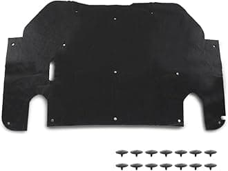 LQI Hood Insulation Pad 1/2" with Clips Compatible with Ford Ranger 1993-1997 Black