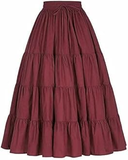JANAKGirl's Crepe Fabric Long Frill Skirt 584