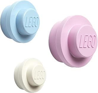 Room Copenhagen Lego Wall Hanger Set, Pink/Blue/White (3 Pieces)
