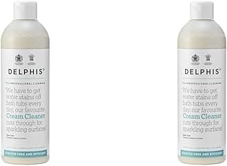 Delphis Eco Multi Use Non Scratch Cream Cleaner 500ml | Eco Friendly | Kitchen & Bathroom Cream Cleaner (Pack of 2)