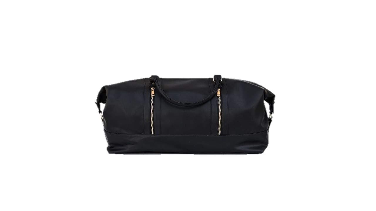 Graza Black druffle Bag