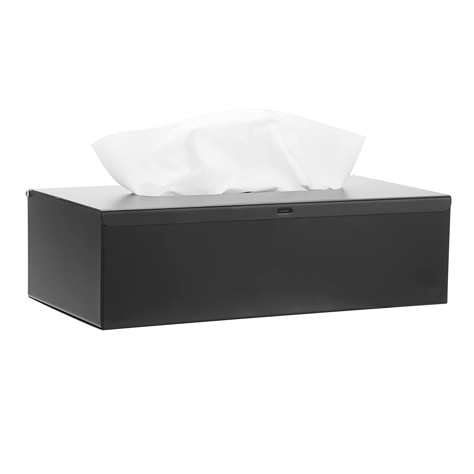 Stainless Steel Rectangular Tissue Box Cover Black