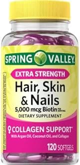 Spring Valley 120ct 5000mcg Hair Skin Nail Food Supplement