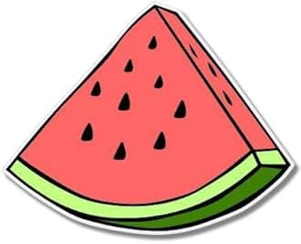 Watermelon Slice Vinyl Sticker - Car Phone Helmet Bumper Sticker Decal