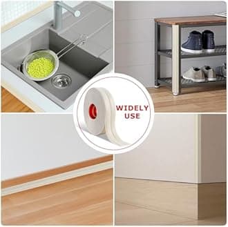 Flexible Wall Corner Protector Moulding Trim Peel and Stick Wall Corner Guards Edge Protector Self Adhesive Molding Trim Strip for Edge Ceiling (Beige Wood Grain, 2.4 in x 20 Ft)