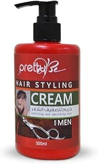 Hair Styling Cream For Men, Defining And Smoothing Hair - 300ml