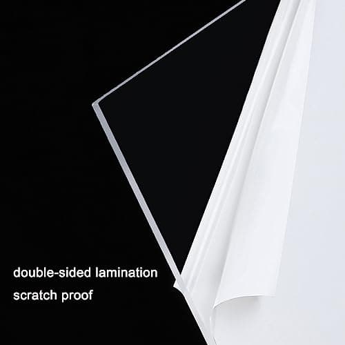 Polycarbonate Roofing Sheet,Clear Acrylic Plastic Sheet,Daylighting Panel,Roofing Cladding,UV Protection Rainproof Roof Cover,for Greenhouses,Sheds,Carports,Huts,Kennels (1x9m)