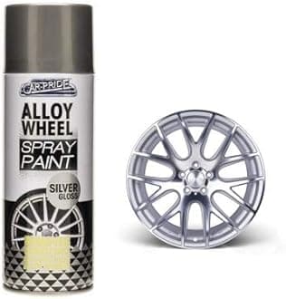 Alloy Wheel Spray Paint Metallic Silver Repairer. 400ml