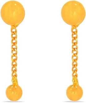 Bhima Jewels 22K Hallmark (916) Purity Yellow Gold Ball Drop