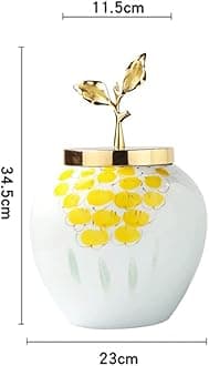 BKWJ Ceramic Vase, Small Vase, Ornaments for Living Room Modern, Decorative Home Accessories (Size : 2334.5cm)