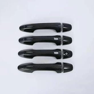Car Exterior Door Handles for HILUX REVO Rocco, Door Handle Cover Protector Anti-Scratch Outside Door Handle,B/Carbon Fiber Pattern