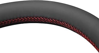 MEWANT Car Steering Wheel Cover for Toyota Hilux/Fortuner Hand Stitch Genuine Leather Car Steering Cover Wrap