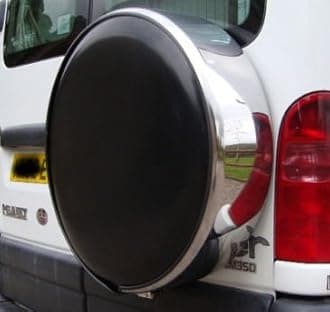 4x4 Chrome Steel Wheel Cover Spare Tyre Tire wheelcover TO FIT Landrover Discovery Freelander