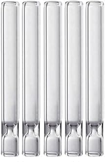 5 Pieces Borosilicate Blowing Tubes 4in Long High heat resistance, acid and alkali resistance, and good stability