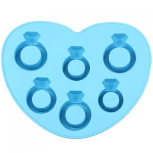 JustForMoo Blue Diamond Ring Ice Cube Tray