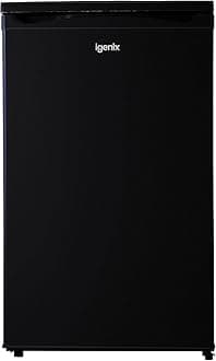 Igenix IG355B Freestanding Under Counter Freezer with 3 Large Drawers, Reversible Door, 88 Litre Freezer Capacity, 55 cm Wide, Black