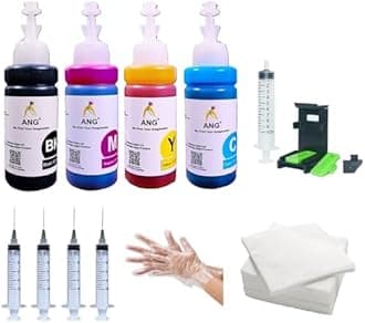 ANG Refill Ink for Cartridges | Compatible with 410, 7150, 7260, 7350, 7450, 7550, 7660, 7760, 7755, 7960, DeskJet 450, 5145, 5150 Printers | Full Set